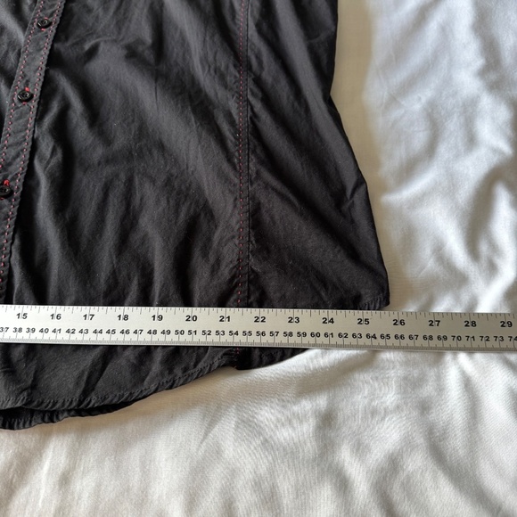 Victorious Men's Embroidered Button Up Shirt Sequins Black 3XL Western Flare - Picture 14 of 15